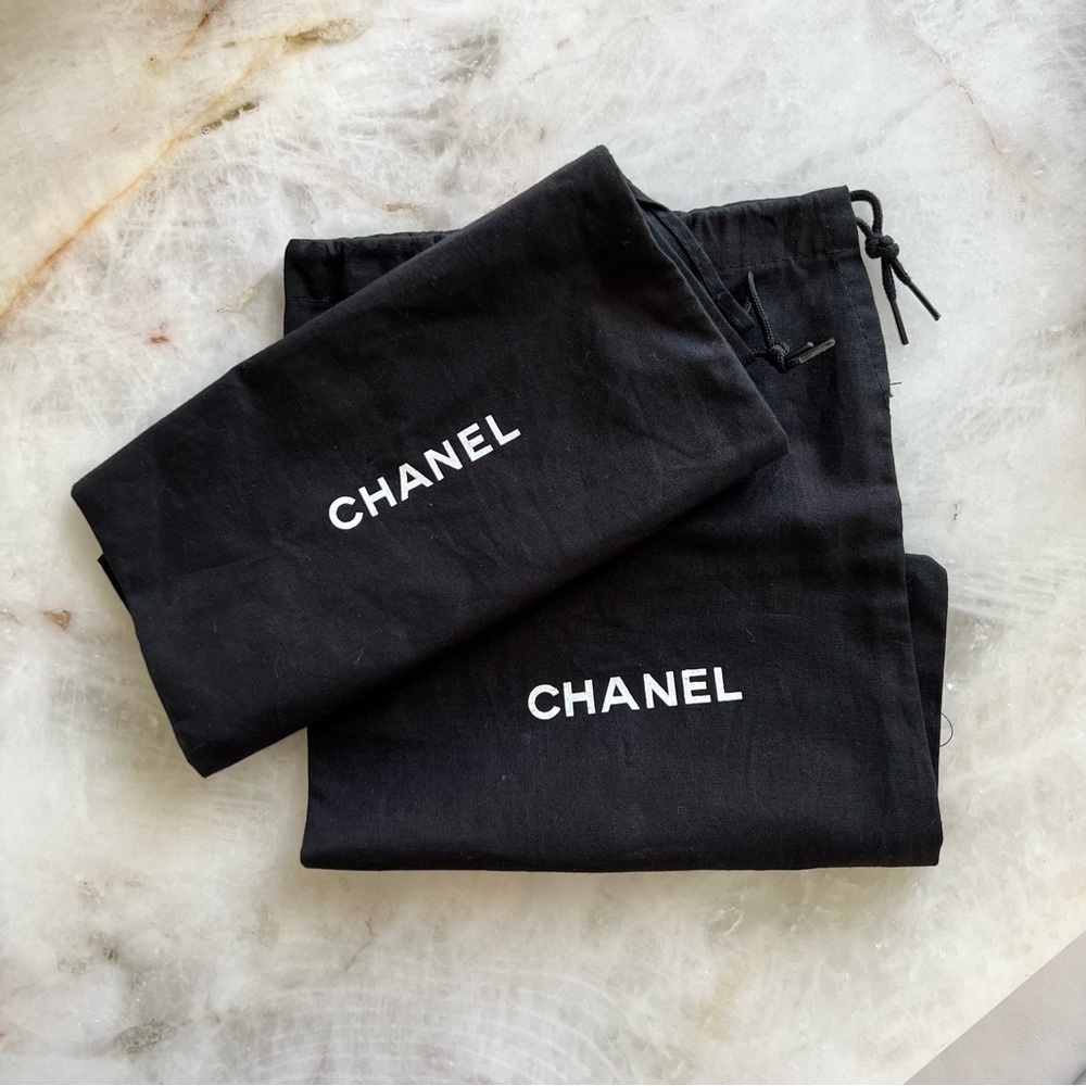 CHANEL Silver Leather Slingback Flats - Picture 11 of 13